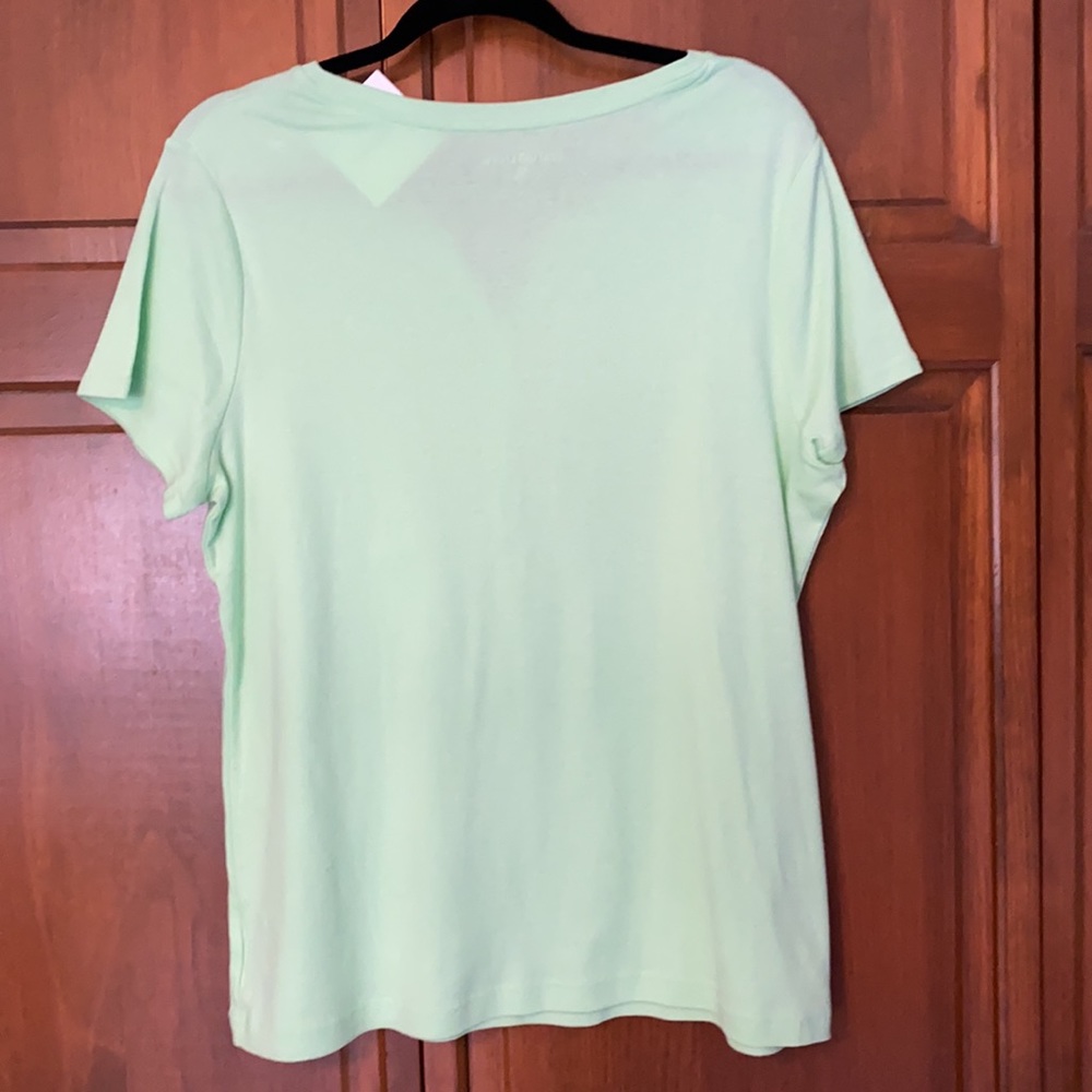 Croft & Barrow green short sleeve Henley size XL - Picture 2 of 6
